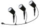 Luminea Home Control 3er-Set WLAN-Gartenstrahler, dimmbar, RGB & CCT, je 520 lm, IP65, App