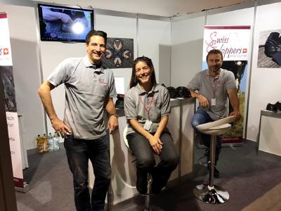 Das Swiss Galoppers Team von r. Armin Eberle, Tanja Eberle Weixelbaumer und Mirko Weixelbaumer