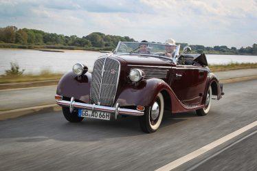 Große Eleganz: Das Opel Super 6 Cabriolet wurde in den Jahren 1937 und 1938 von der Dresdner Karosserieschmiede Gläser hergestellt