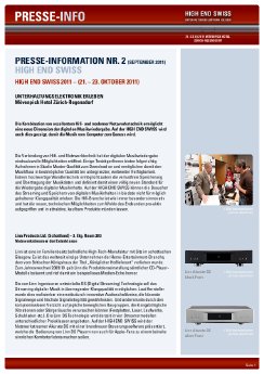 Presseinformation Nr. 2 - HIGH END SWISS 2011.pdf
