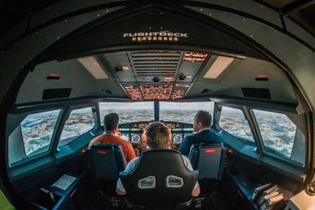 A320-Flugsimulator an der TH Wildau / © TH Wildau/Matthias Friel