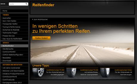 Neuer Reifenfinder von Continental ist online: In fünf Schritten zum richtigen Pneu