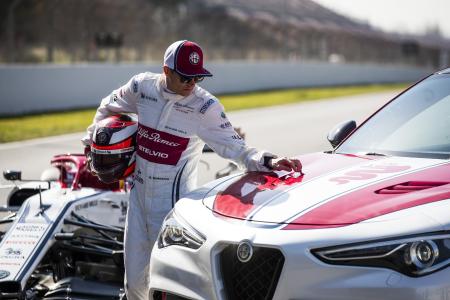 Alfa Romeo Racing Fahrer Kimi Räikkönen bestreitet 300. Grand-Prix-Wochenendea