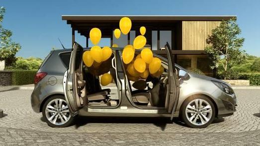 Der neue Opel Meriva im 3D-Format: Um die Vorteile der gegenläufig öffnenden FlexDoors plastisch zu verdeutlichen, wurde die Idee geboren, einen Werbefilm in 3D-Raumeffekt zu produzieren