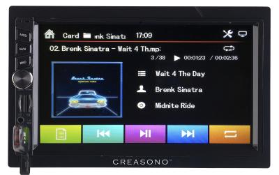 PX 2336 12 Creasono 2 DIN MP3 Autoradio mit Touchdisplay. Bluetooth und Freisprecher