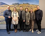 Freuen sich auf die weitere Zusammenarbeit am neuen Standort von Meisterwerk Gesundheit in Mannheim (von links): Joachim Gast, Gründer und geschäftsführender Gesellschafter, Hannah Knoth, Alexander Dirks und Ingrid Flesch vom Geschäftsbereich Meisterprüfung der Handwerkskammer in Mannheim, Annette Krohmer, fachliche Leitung Hörakustik, und Robert Leitl, Gründer und geschäftsführender Gesellschafter
