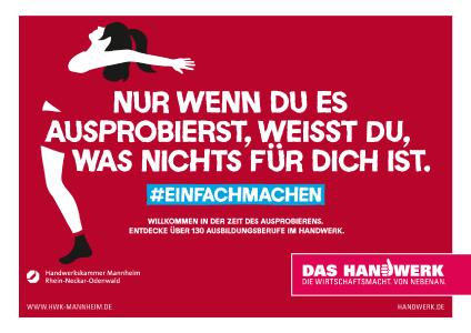 Einfachmachen Nur wenn du es ausprobierst, weisst du, was nichts fuer dich ist, Bild: DHKT