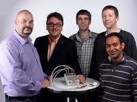 v.l.: Steffen Kaufmann, Martin Ryschka, Roman Kusche, Gunther Ardelt, und Ankit Malhotra