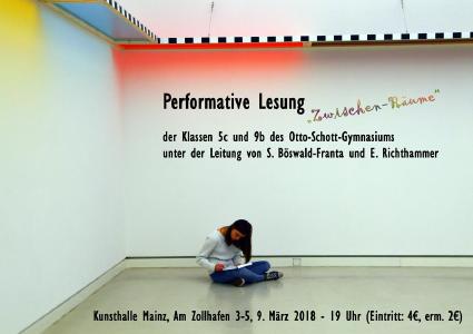 Performative Lesung des Otto-Schott-Gymnasiums am 09/03