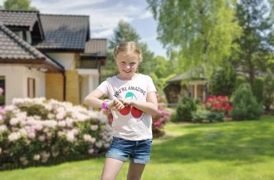 TrackerID Kinder-Smartwatch PW-130.kids mit GPS-/GSM-/WiFi-Tracking, SOS-Taste, rosa, IP65