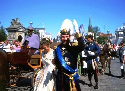 Der Großherzog beim festlichen Umzug durch die Innenstadt (c) Stadtmarketing GmbH Schwerin