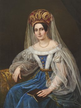 Therese von Bacheracht, unbekannter Künstler,  um 1840, © Kafka-Lützow, Foto SHMH, Elke Schneide.jpg