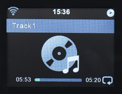 VR-Radio Stereo-Internetradio m. CD-Player, DAB+/FM, Farbdisplay, Wecker, 32 W