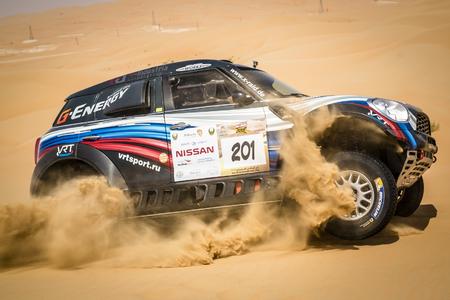 2015 Abu Dhabi Desert Challenge, Vladimir Vasilyev (RUS), Konstantin Zhiltsov (RUS) - MINI ALL4 Racing #201 VRT - 01.04.2015