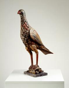 Falke auf Schildkröte, Oberitalienisch, um 1440 Holz mit alter Fassung, 62 x 38 x 20 cm Kunsthaus Zürich, Schenkung René Wehrli
