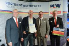 v.l.n.r.: Präsident Alois Jöst, Stephan Kolb, die Vizepräsidenten Klaus Hofmann und Martin Sättele / Quelle: Thomas Rittelmann