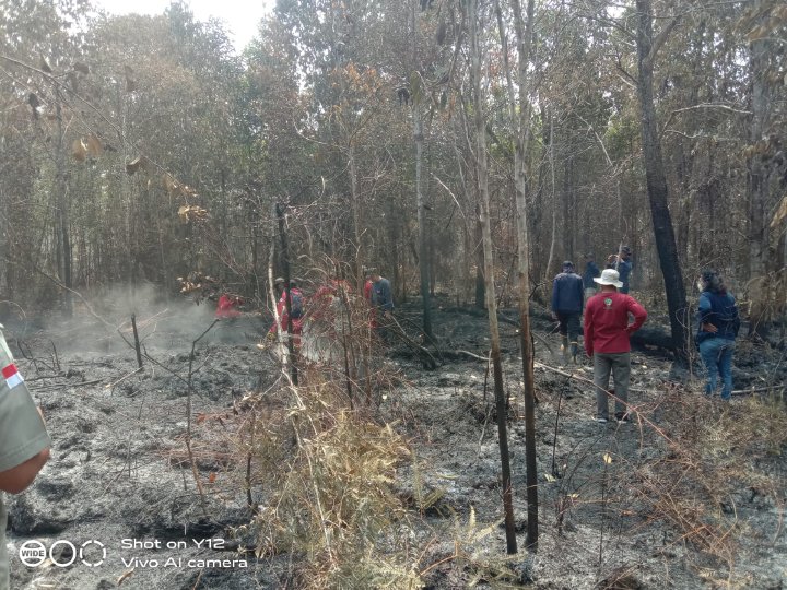 Soforthilfe für Gemeinden angesichts schwerer Wald- und Torfbrände in Kalimantan
