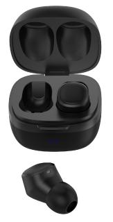 auvisio In-Ear-Stereo-Headset IHS-670 mit Bluetooth 5 und Ladebox, 6 Std. Laufzeit