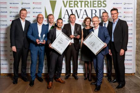 Die Auto-Zentrale Karl Thiel aus Rheda-Wiedenbrück überzeugte die Jury und gewinnt den Vertriebs Award 2019 (Foto: Stefan Bausewein)