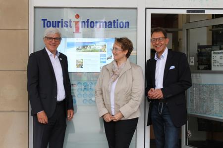 Einweihung WEBtis Besucherinformationssystem an der Tourist Information Karlsruhe