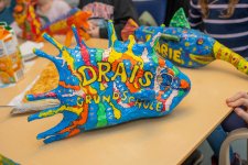 Drais Grundschule Spendenaktion Frau Magarin Bildquelle Markus Kümmerle für Presse