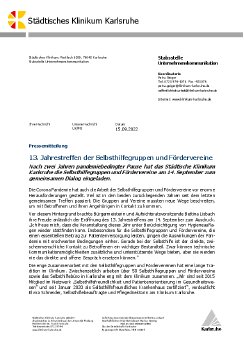 140922_PM_13. Jahrestreffen der Selbsthilfegruppen und Förderverei-ne.pdf
