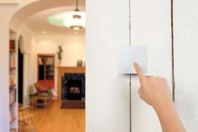 NX 4504 05 Luminea Home Control Touch Lichtschalter und Dimmer LHC 101.dimm. Amazon Alexa und Google Assistant kompatibel