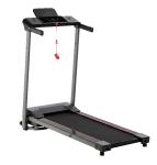 newgen medicals Laufband LF-403.mini mit XL-LCD-Touch-Display, Tablet-Halter, klappbar, 600 Watt