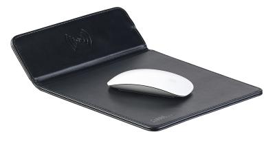 Callstel Mauspad mit Induktions-Ladestation für Qi-kompatible Smartphones, 1 A