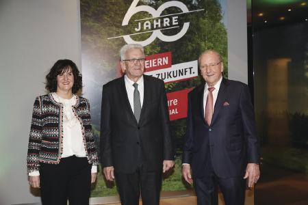 Ministerpräsident Winfried Kretschmann beim Jubiläumsempfang von WeberHaus.