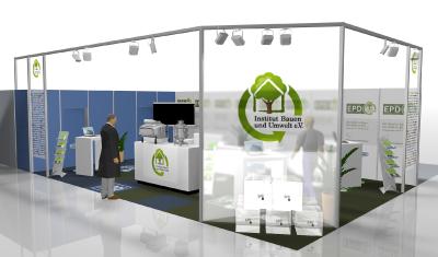 Messestand des Institut Bauen und Umwelt e.V. / Bild: © IBU