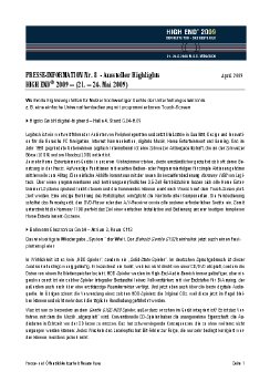 Presseinfo-Nr.8 - HIGH END 2009 - Aussteller Highlights.pdf