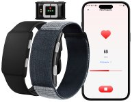 newgen medicals Smarter Fitness-Tracker, App, 24/7-Erfassung, EKG-Überwachung, 180 mAh