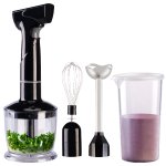 ZX 6742 01 Edelstahl Akku Stabmixer Set