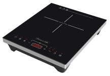 Rosenstein & Söhne Induktions-Kochplatte, 12 - 26 cm, Touch-Tasten, 2.000 Watt, bis 240 °C