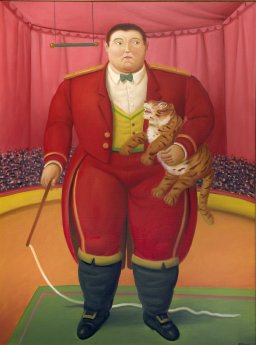 Fernando Botero_Dompteur mit kleinem Tiger,2008,Öl Lw,139 x 99 cm.jpg