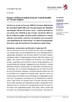 Pressemitteilung Passauer Wolf Bad Griesbach setzt auf virtuelle Realität im Therapie-Angebot.pdf
