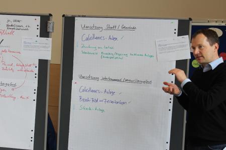 Dr. Stefan Eckl vom Institut für Kooperative Planung und Sportentwicklung begleitet die Sportentwicklungsplanung im Vogelsbergkreis (Foto: Sabine Galle-Schäfer/Vogelsbergkreis)