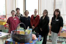 .l.n.r.: Beate Vogel, Sabine Murawski, Sarah Schindele, Madeline Feger, Nina Jasmin Schick, Silvia Thomas Bildquelle: Städtisches Klinikum Karlsruhe, P. Geiger