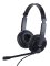 Callstel USB-On-Ear-Stereo-Headset GHS-120, Schwanenhals-Mikrofon, Kabel-Fernbedienung