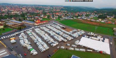 Der Weltrekord-Konvoi 2017 in Ruhe. Foto: womo-konvoi.de