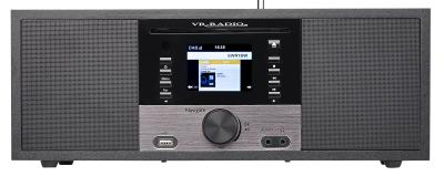 VR-Radio Stereo-Internetradio m. CD-Player, DAB+/FM, Farbdisplay, Wecker, 32 W