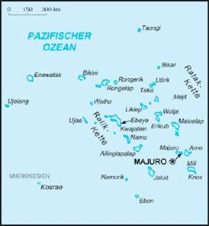 Karte der Marshallinseln / © Grafik: public domain/Wikimedia Commons