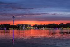 Sonnenuntergang Maschseefest / copyright:  Kevin Münkel