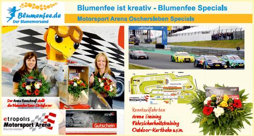 Blumenfee Blumenversand Motorsport Arena Oschersleben Kooperation