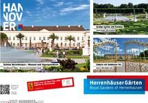 Während der ITB in Berlin nicht zu übersehen: Die Herrenhäuser Gärten und ihr wieder aufgebautes Schloss. U.a. mit Reisefahrplänen in den Zügen, Plakaten und Groundpostern wirbt die Hannover Marketing und Tourismus GmbH (HMTG) zur Internationalen Tourismus-Börse für einen Besuch des Gartenjuwels