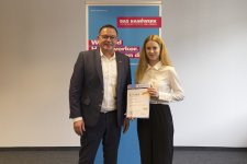 Justine Lösch, Maler- und Lackierermeisterin aus Limbach, gewann den Wettbewerb 