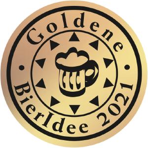 Das Logo der "Goldenen BierIdee 2021"