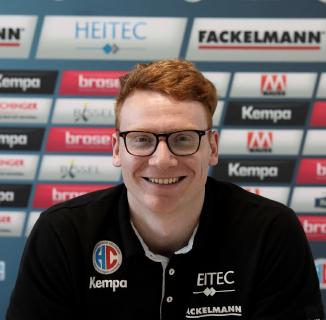 HC Erlangen-Spieler Nicolai Therilinger freut sich auf die Rhein-Neckar Löwen (Foto: HJKrieg, Erlangen)