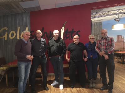 Im Goldschmitts Vordenker des C - Kennzeichen Peter Hirtschulz, Thomas Schmies, Dieter Goldschmitt, Christian sowie (nicht im Bild Detlev) Bues